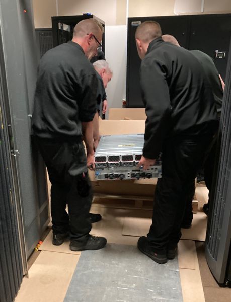 Lifting a fifth of a petabyte.